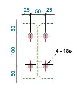 End Plate welded 200x100x12mm
