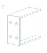 End Plate welded 200x100x12mm
